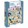 Djeco Mese puzzle Piroska és a farkas 35 db-os - Little Red Riding Hood