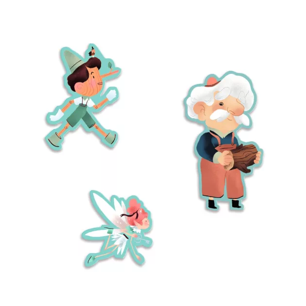 Djeco Mese puzzle Pinokkió 54 db-os - Pinocchio