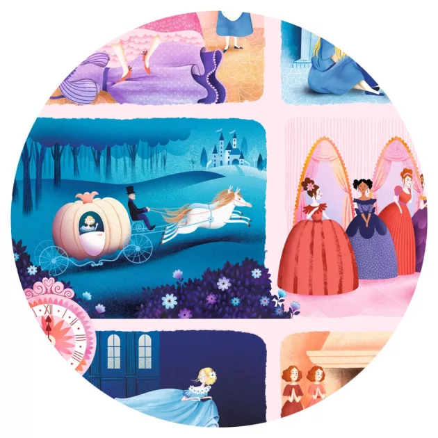 Djeco Mese puzzle Hamupipőke 54 db-os - Cinderella