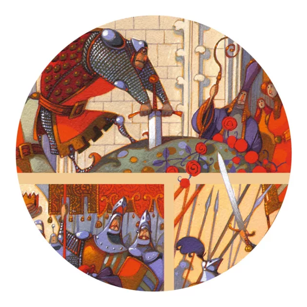 Djeco Mese puzzle Artúr király 100 db-os - The King Arthur