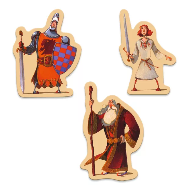 Djeco Mese puzzle Artúr király 100 db-os - The King Arthur