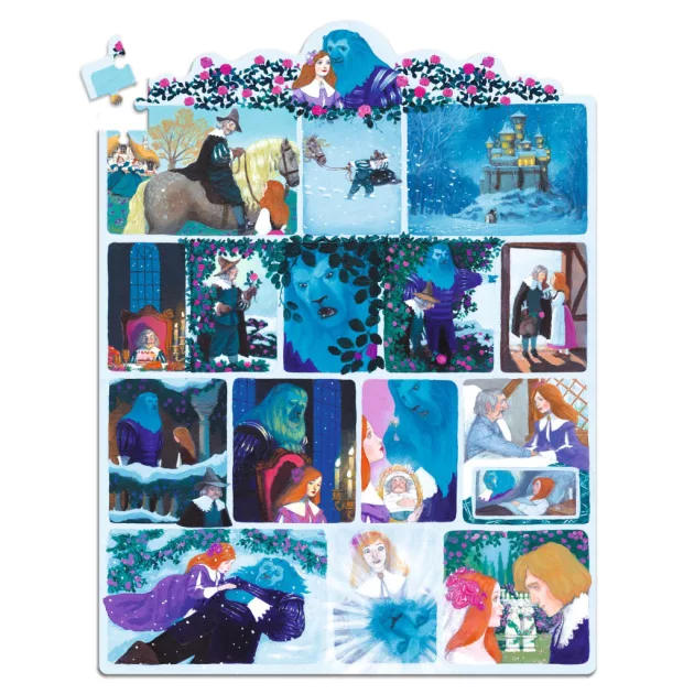 Djeco Mese puzzle A szépség és a szörnyeteg 100 db-os - Beauty and the Beast