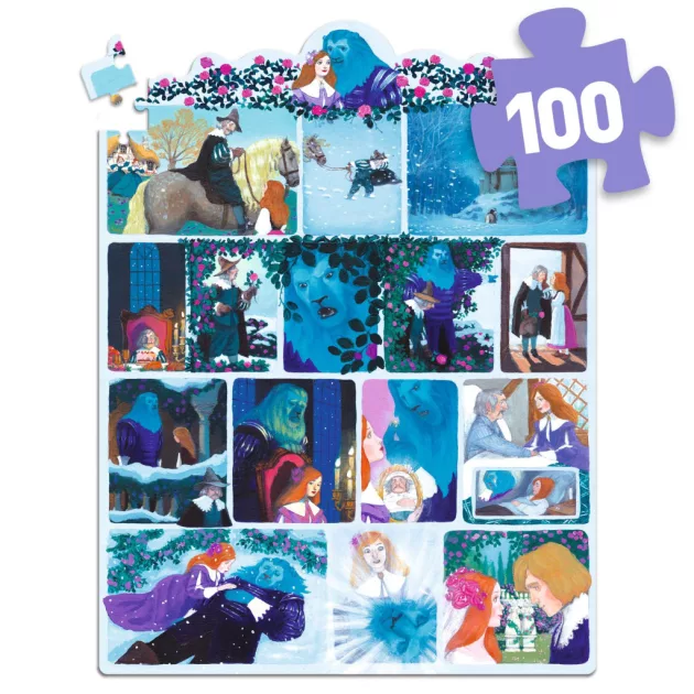 Djeco Mese puzzle A szépség és a szörnyeteg 100 db-os - Beauty and the Beast