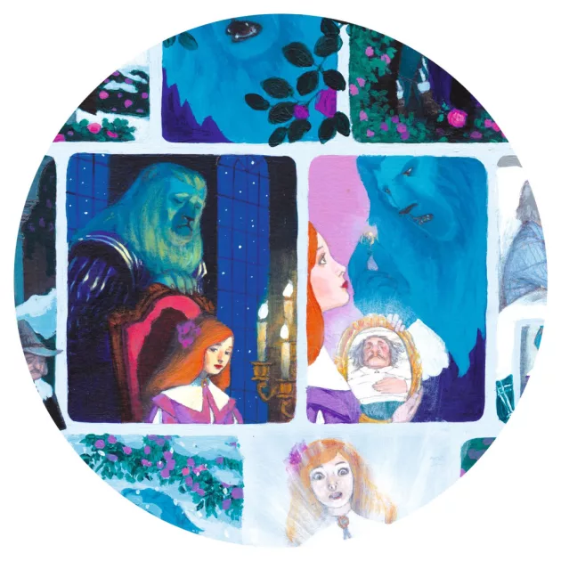 Djeco Mese puzzle A szépség és a szörnyeteg 100 db-os - Beauty and the Beast