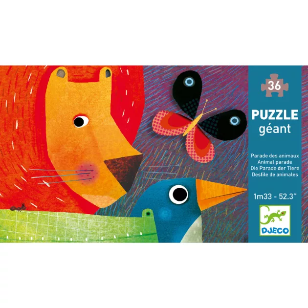 Djeco Óriás puzzle, Állati parádé, 36 db