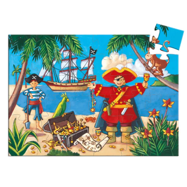 Djeco Formadobozos puzzle - Kalózok kincse