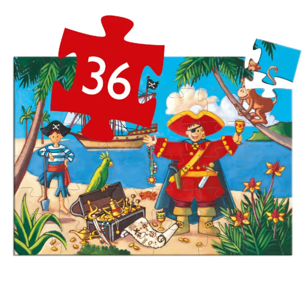 Djeco Formadobozos puzzle - Kalózok kincse