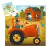 Djeco Formadobozos puzzle Traktor 16 db-os - The tractor