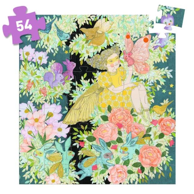 Djeco Formadobozos puzzle Flóra álomfája 54 db-os - Flora's Tree