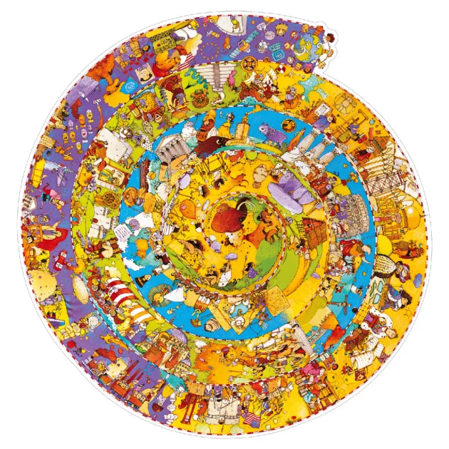 Djeco Megfigyeltető puzzle, történelem - spirál puzzle