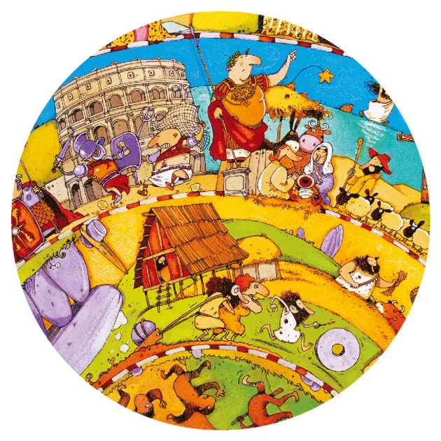 Djeco Megfigyeltető puzzle, történelem - spirál puzzle