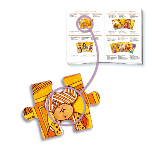 Djeco Megfigyeltető puzzle, történelem - spirál puzzle