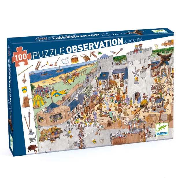 Djeco Megfigyeltető puzzle - Bevehetetlen vár