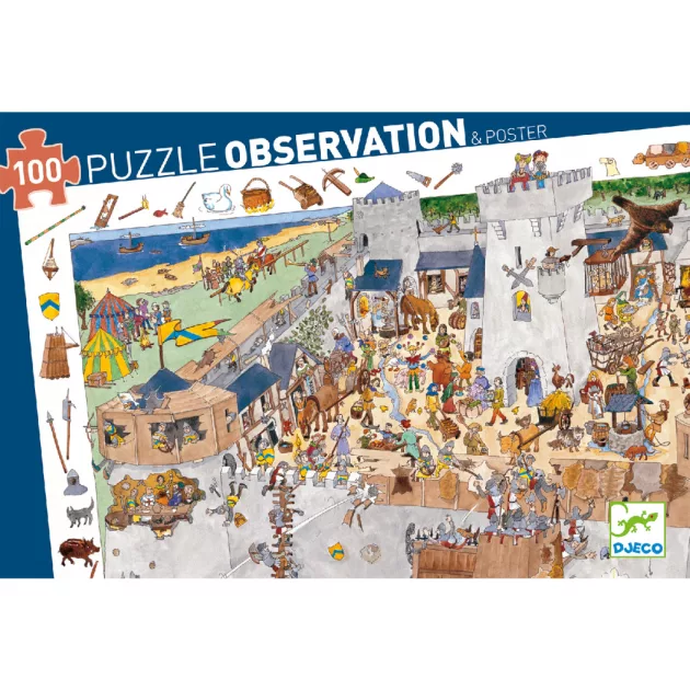 Djeco Megfigyeltető puzzle - Bevehetetlen vár