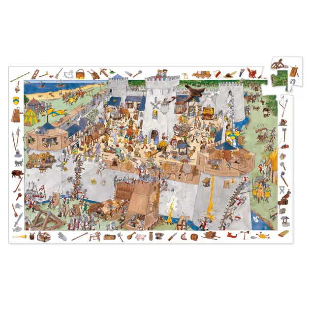 Djeco Megfigyeltető puzzle - Bevehetetlen vár