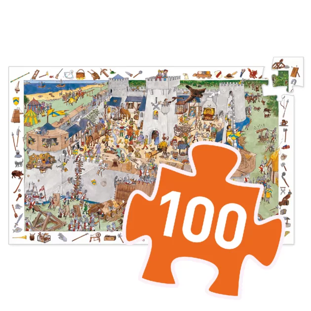 Djeco Megfigyeltető puzzle - Bevehetetlen vár
