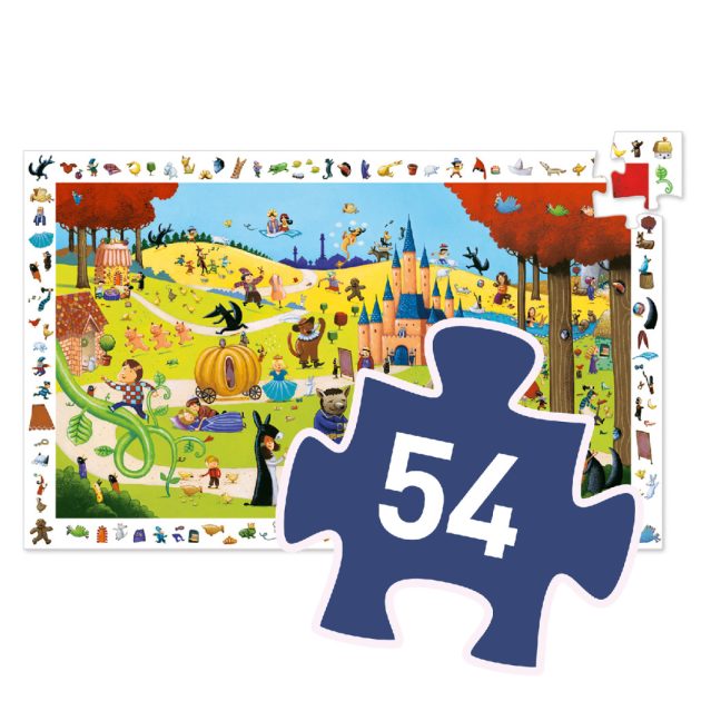 Djeco Megfigyeltető puzzle Mesék 54 db-os - Tales