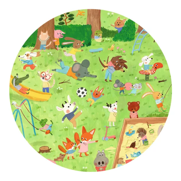 Djeco Megfigyeltető puzzle Kisbarátok a kertben 35 db-os - Little friends' garden
