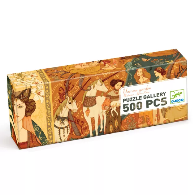 Djeco Művész puzzle, Egyszarvú és a hölgy, 500 db