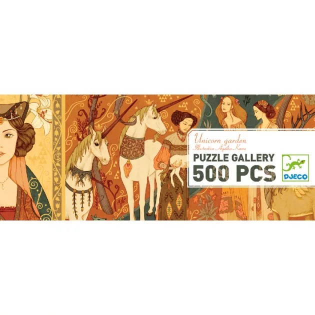 Djeco Művész puzzle, Egyszarvú és a hölgy, 500 db