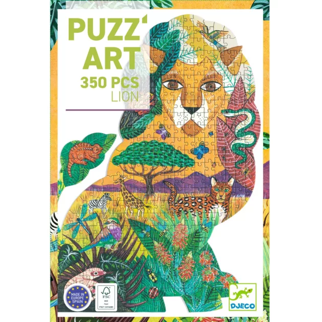 Djeco Művész puzzle Oroszlán 350 db-os - Lion