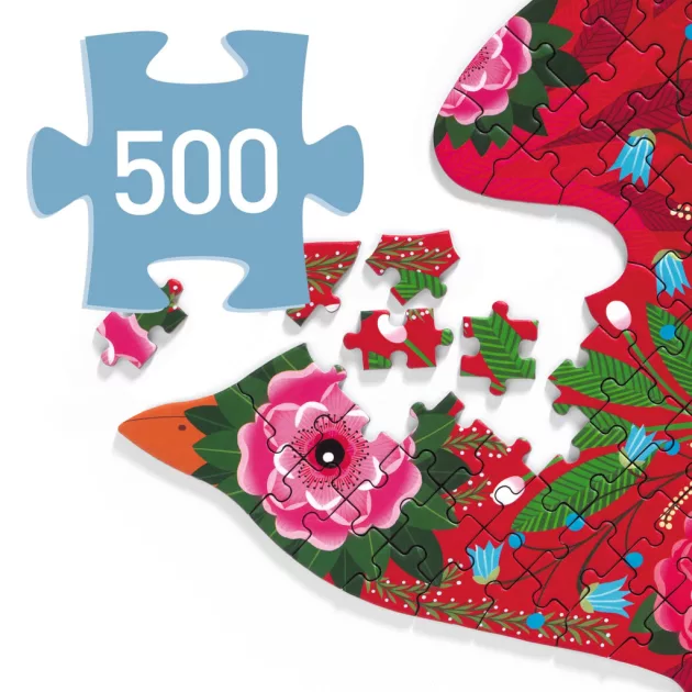 Djeco Művész puzzle Madár 500 db-os - Bird
