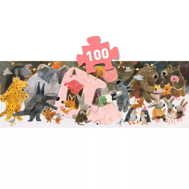 Djeco Művész puzzle A ligeti mulatság 100 db-os - The park