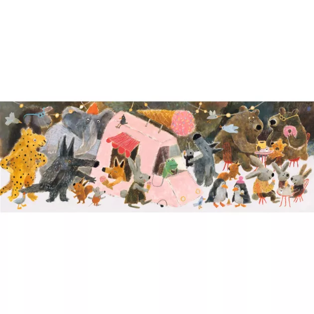 Djeco Művész puzzle A ligeti mulatság 100 db-os - The park