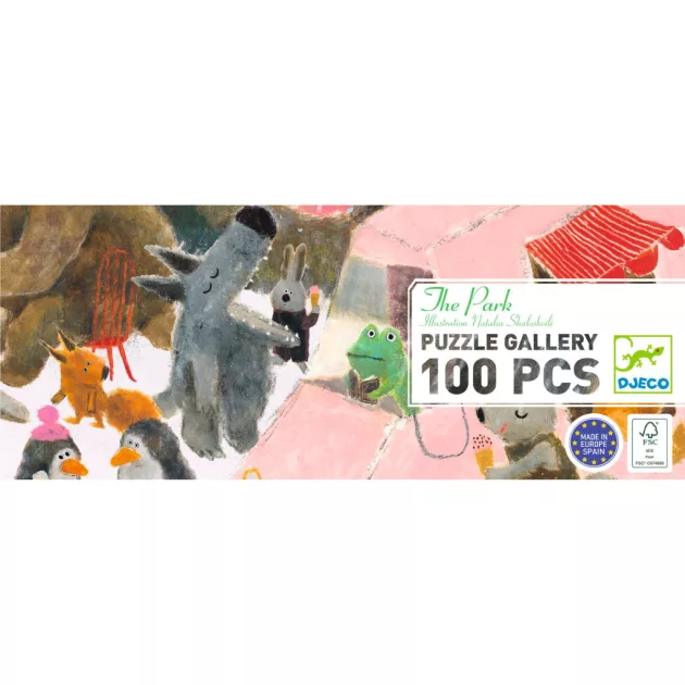Djeco Művész puzzle A ligeti mulatság 100 db-os - The park