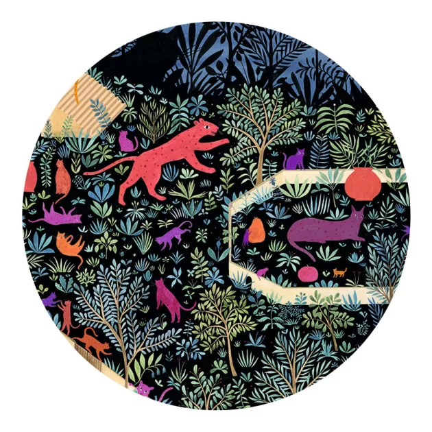 Djeco Művész puzzle A macskák birodalma 500 db-os - The kingdom of cats