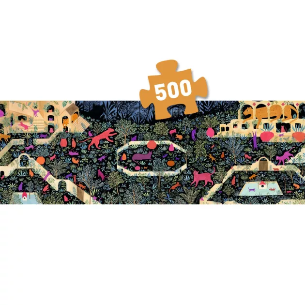Djeco Művész puzzle A macskák birodalma 500 db-os - The kingdom of cats