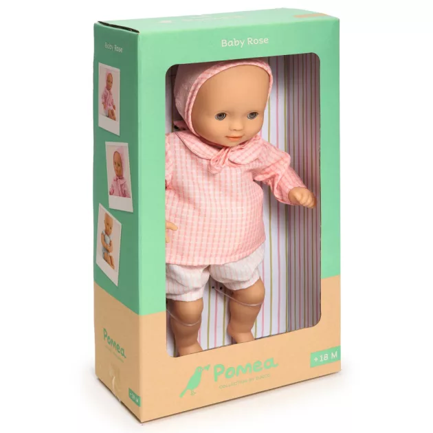 Djeco Pomea Játékbaba Róza barna szemű 32 cm - Rose brown eyes