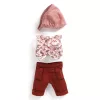 Djeco Pomea Játékbaba kiegészítő babaruha Bordó - Outfit Burgundy