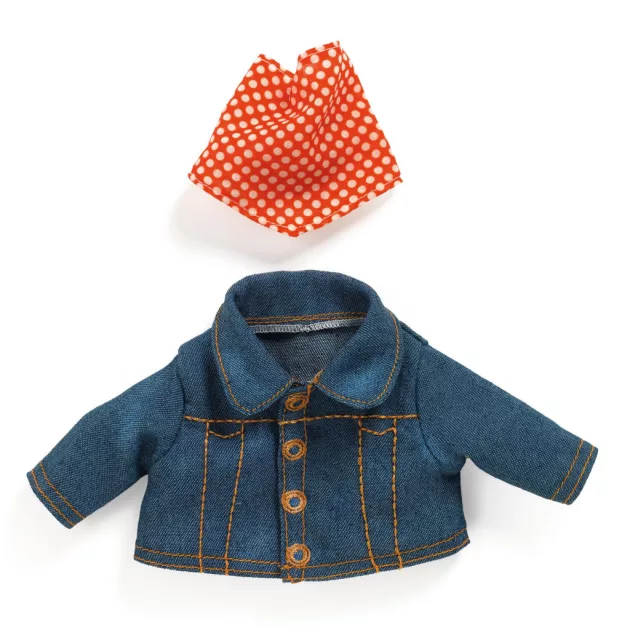 Djeco Pomea Játékbaba kiegészítő babaruha Kék dzseki - Outfit Blue jacket