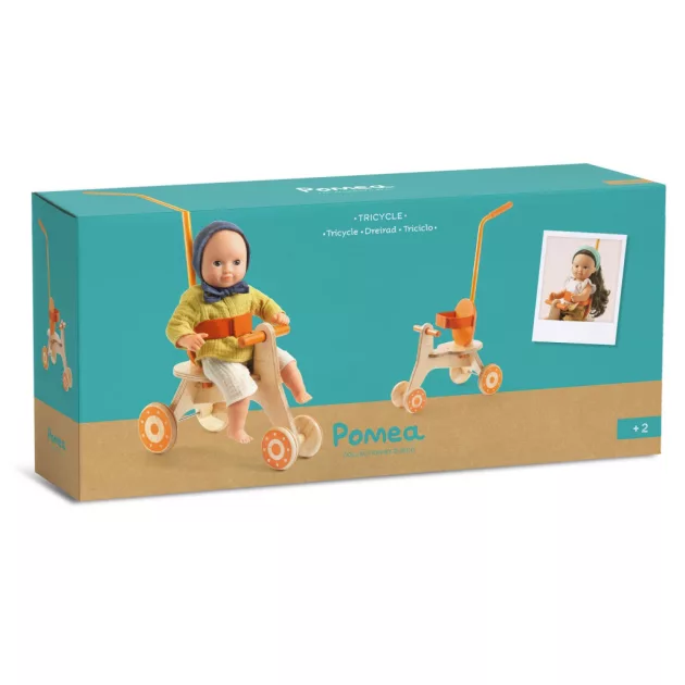 Djeco Játékbaba kiegészítő Baba tricikli - Tricycle