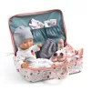 Djeco Játékbaba kiegészítőkkel Vani bőröndje - Vanille's suitcase