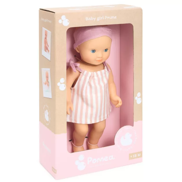 Djeco Játékbaba, fürdethető, Szilva, 32 cm