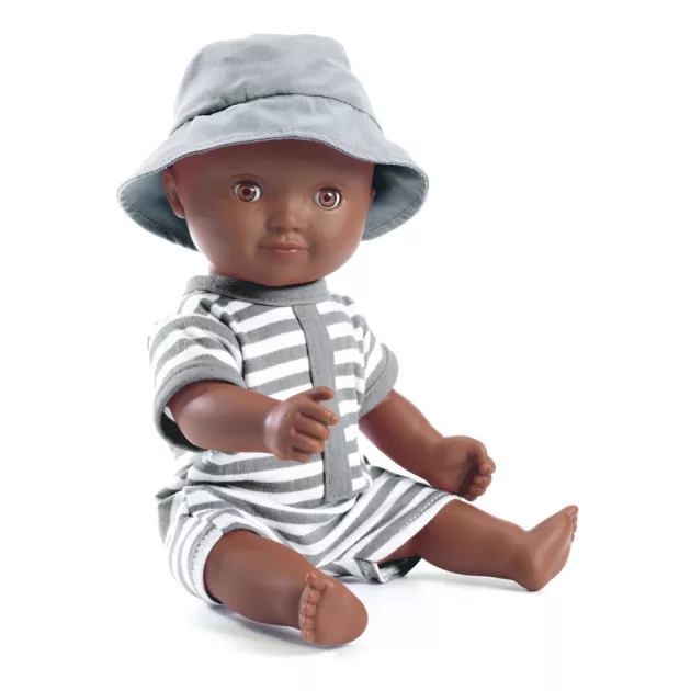 Djeco Játékbaba fürdethető Samu 32 cm - Baby Samra