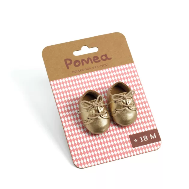 Djeco Pomea Játékbaba cipő Arany cipőcske - Golden shoes