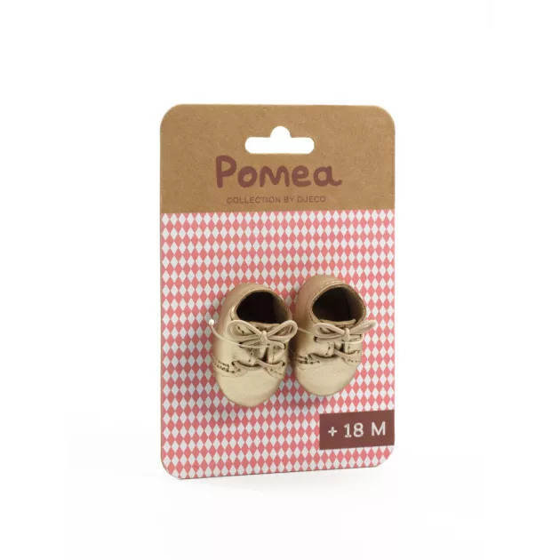 Djeco Pomea Játékbaba cipő Arany cipőcske - Golden shoes