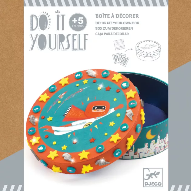 Djeco: Design by Super treasure - Szuperhősös doboz