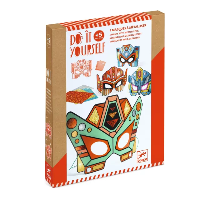 Djeco Csináld magad! - Fémfóliás Robot arcmaszkok