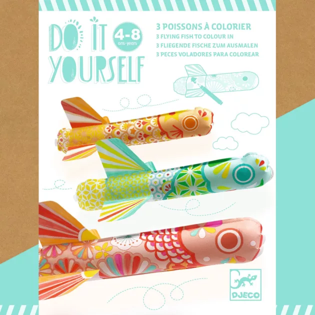 Djeco Design by Csináld magad! Repülő ponty - Koinobori
