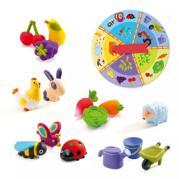 Djeco Társasjáték Tapintható képeslottó - Tactilo loto, farm