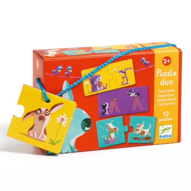 Djeco Párosító puzzle Ellentétek - Opposites
