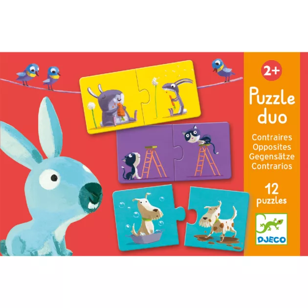 Djeco Párosító puzzle Ellentétek - Opposites