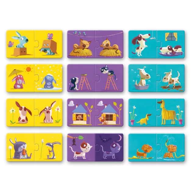 Djeco Párosító puzzle Ellentétek - Opposites