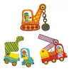 Djeco Párositó puzzle Munkagépek - Articulo vehicles