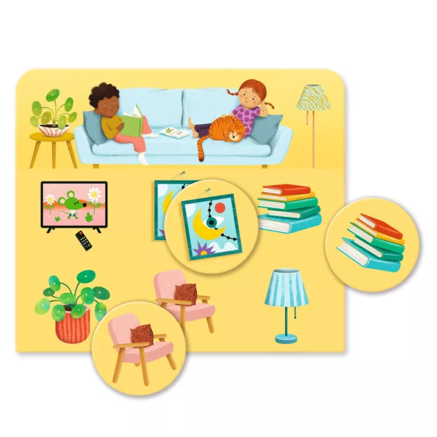 Djeco Társasjáték Házban és ház körül - Loto The house