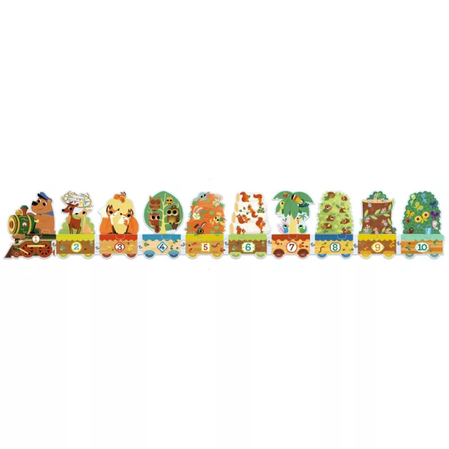Djeco Sorozatkirakó puzzle, 10-ig számolok, 20 db